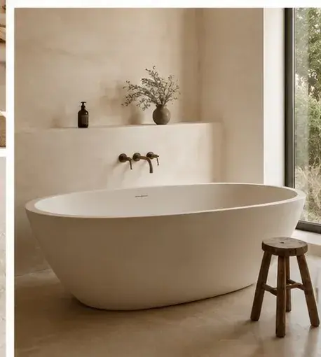 Salle de bains avec équipements sanitaires soignés